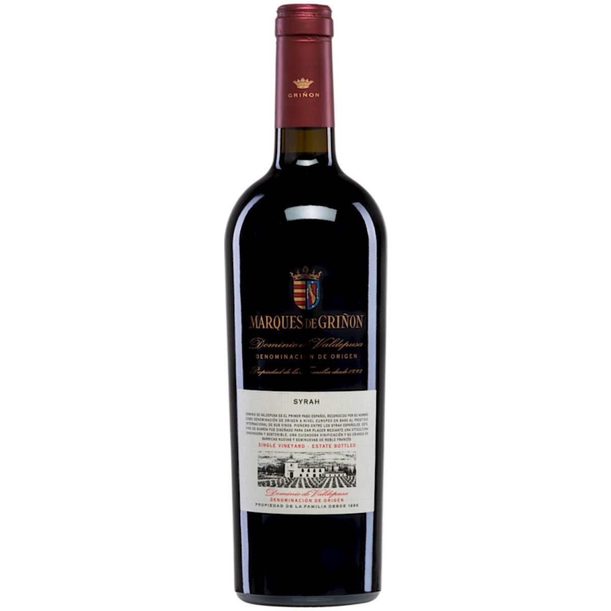 Marqués de Griñón Family Estates Dominio de Valdepusa Syrah Trocken Rotwein Spanien (12 x 0,75 l) - Versanel - 