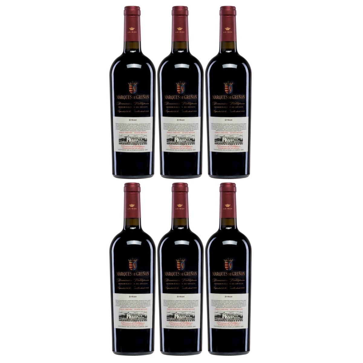 Marqués de Griñón Family Estates Dominio de Valdepusa Syrah Trocken Rotwein Spanien (6 x 0,75 l) - Versanel - 