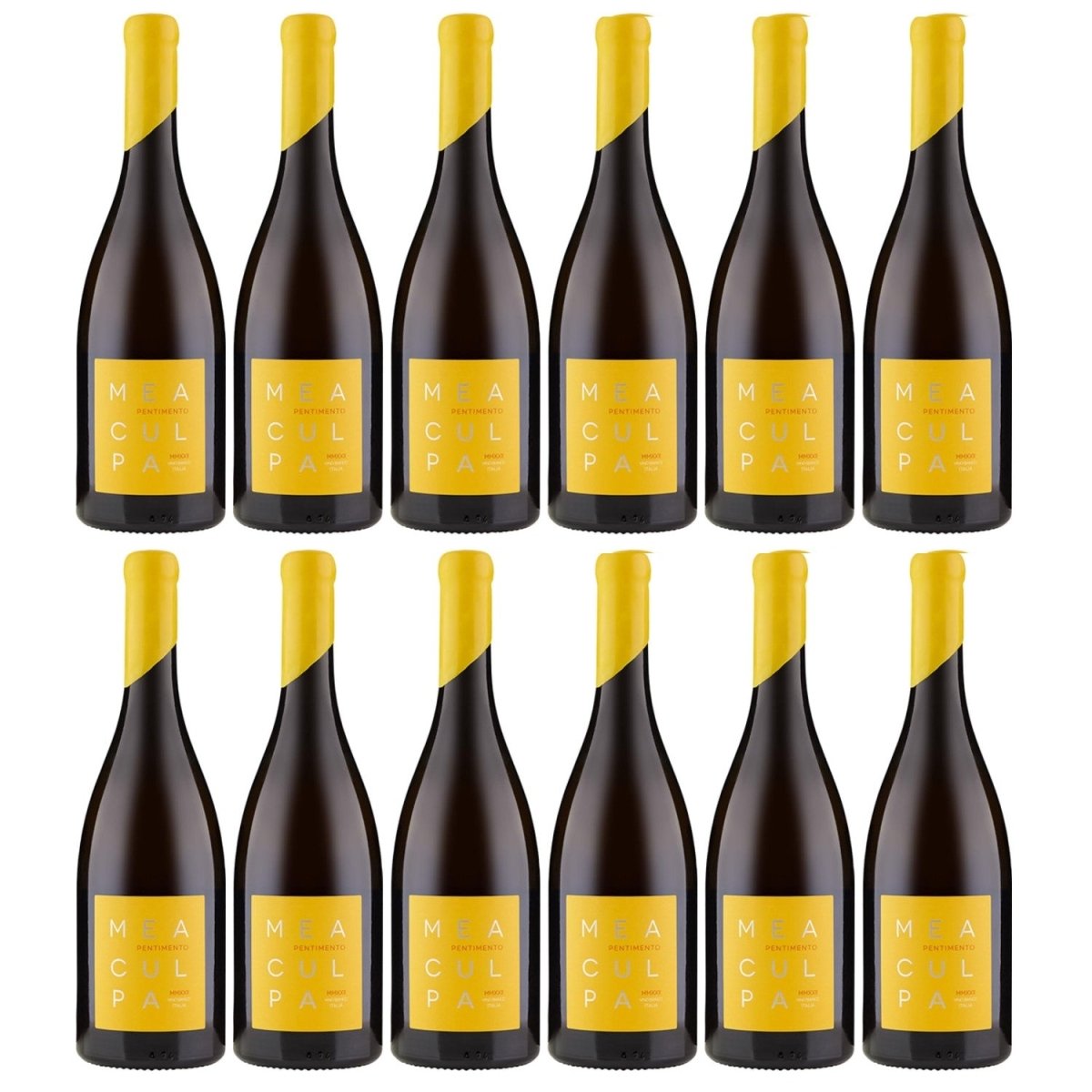 Mea Culpa Vino Bianco Pentimento Weisswein Wein Trocken DOC Sizilien (12 x 0,75l) - Versanel - 