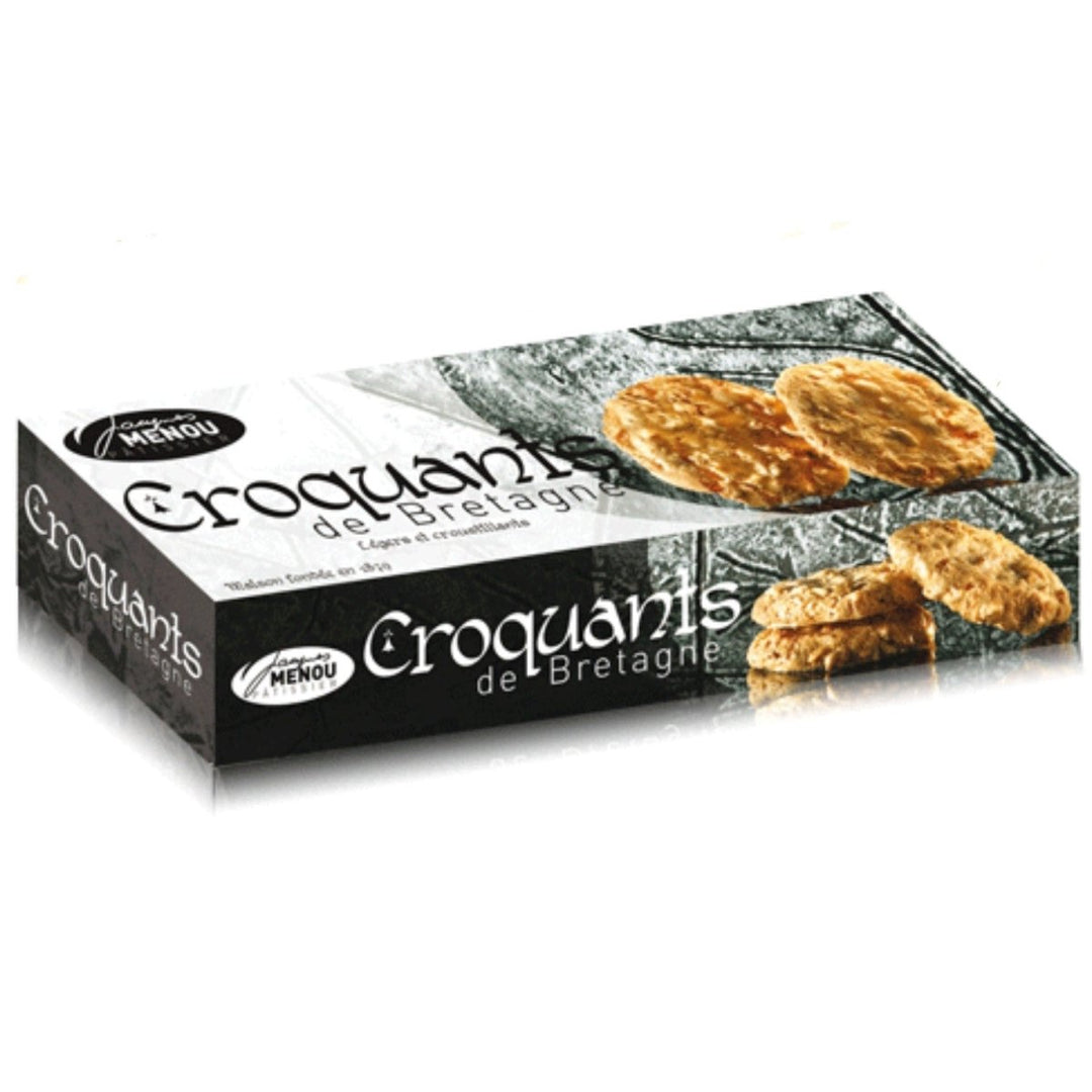 MENOU Croquants de Bretagne Haselnusskrokant Gebäck Süssgebäck Frankreich (3 x 70g) - Versanel - 