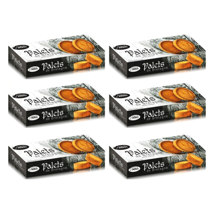 MENOU Palets de Bretagne dicke Butterpalets Süssgebäck Frankreich (6 x 120g) - Versanel - 
