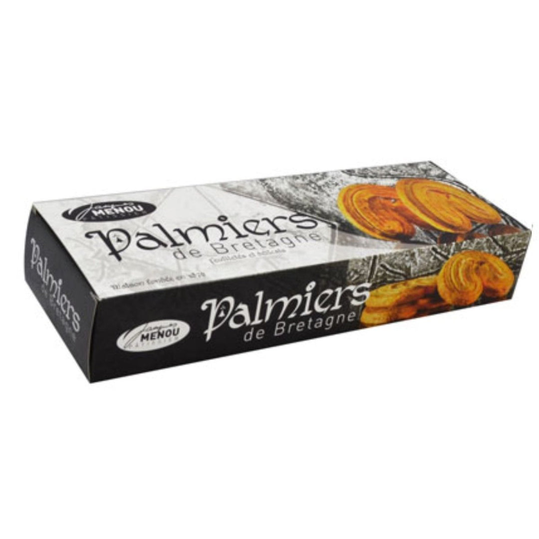 MENOU Palmiers de Bretagne süße Butteröhrchen Süssgebäck Frankreich (6 x 120g) - Versanel - 
