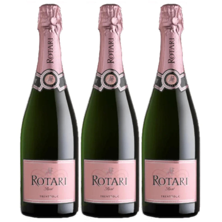 Mezzacorona Rotari Rosé Brut Pinot Nero Chardonnay Schaumwein rosé brut Venetien Italien (3 x 0,75l) - Versanel - 