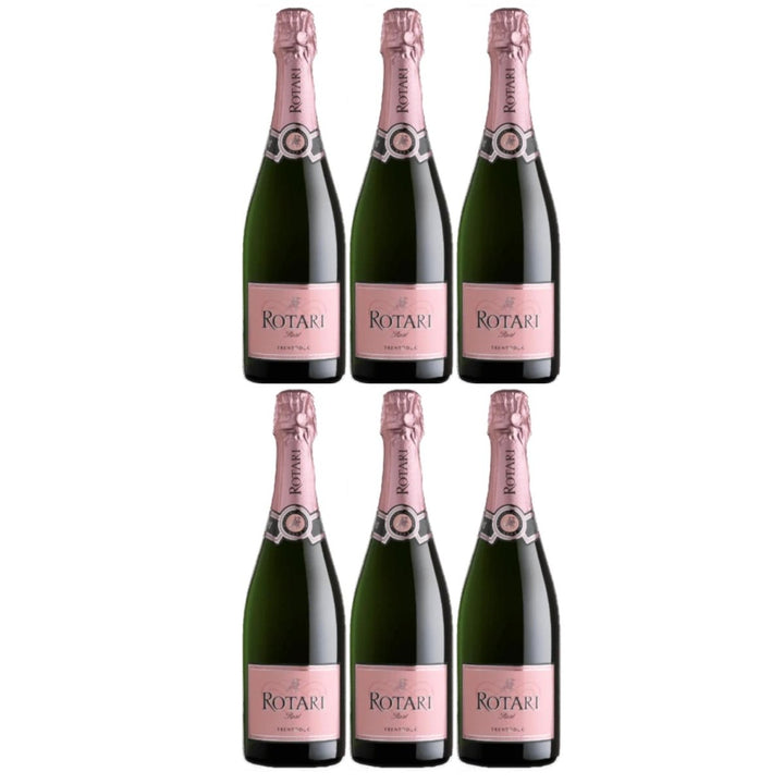 Mezzacorona Rotari Rosé Brut Pinot Nero Chardonnay Schaumwein Venetien Italien (6 x 0,75l) - Versanel - Wein