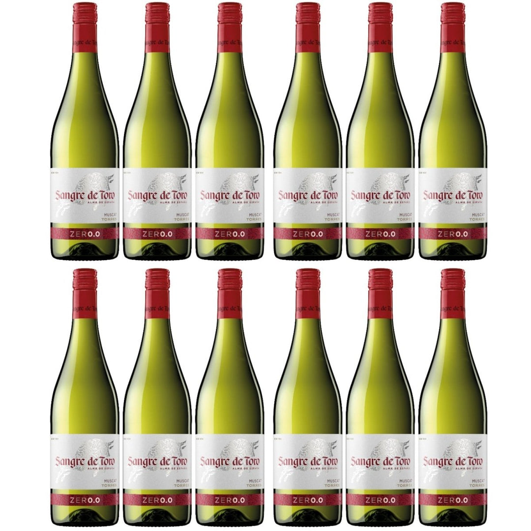 Miguel Torres Sangre de Toro Blanco 0.0 Weißwein alkoholfrei Wein trocken vegan Spanien (12 x 0,75l) - Versanel - 