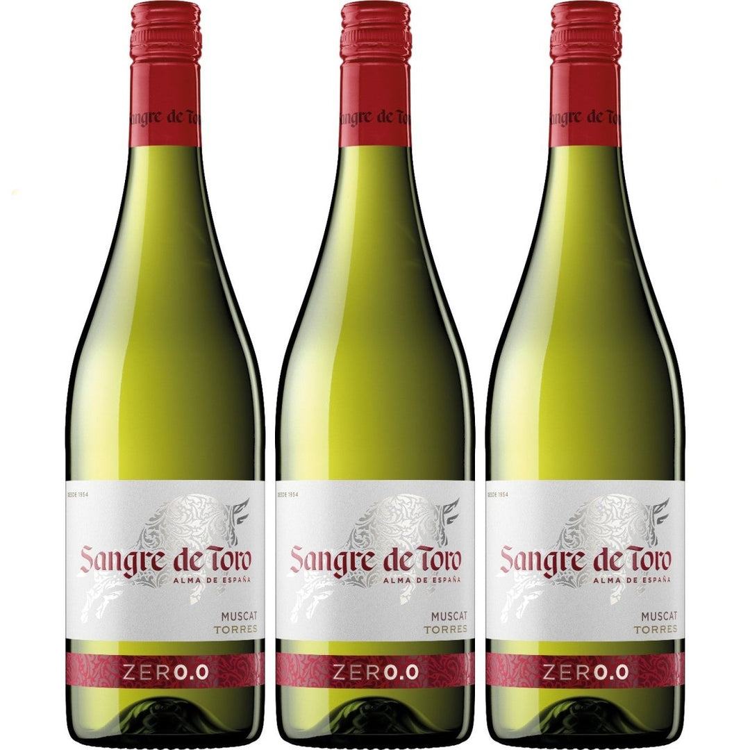Miguel Torres Sangre de Toro Blanco 0.0 Weißwein alkoholfrei Wein trocken vegan Spanien (3 x 0,75l) - Versanel - 