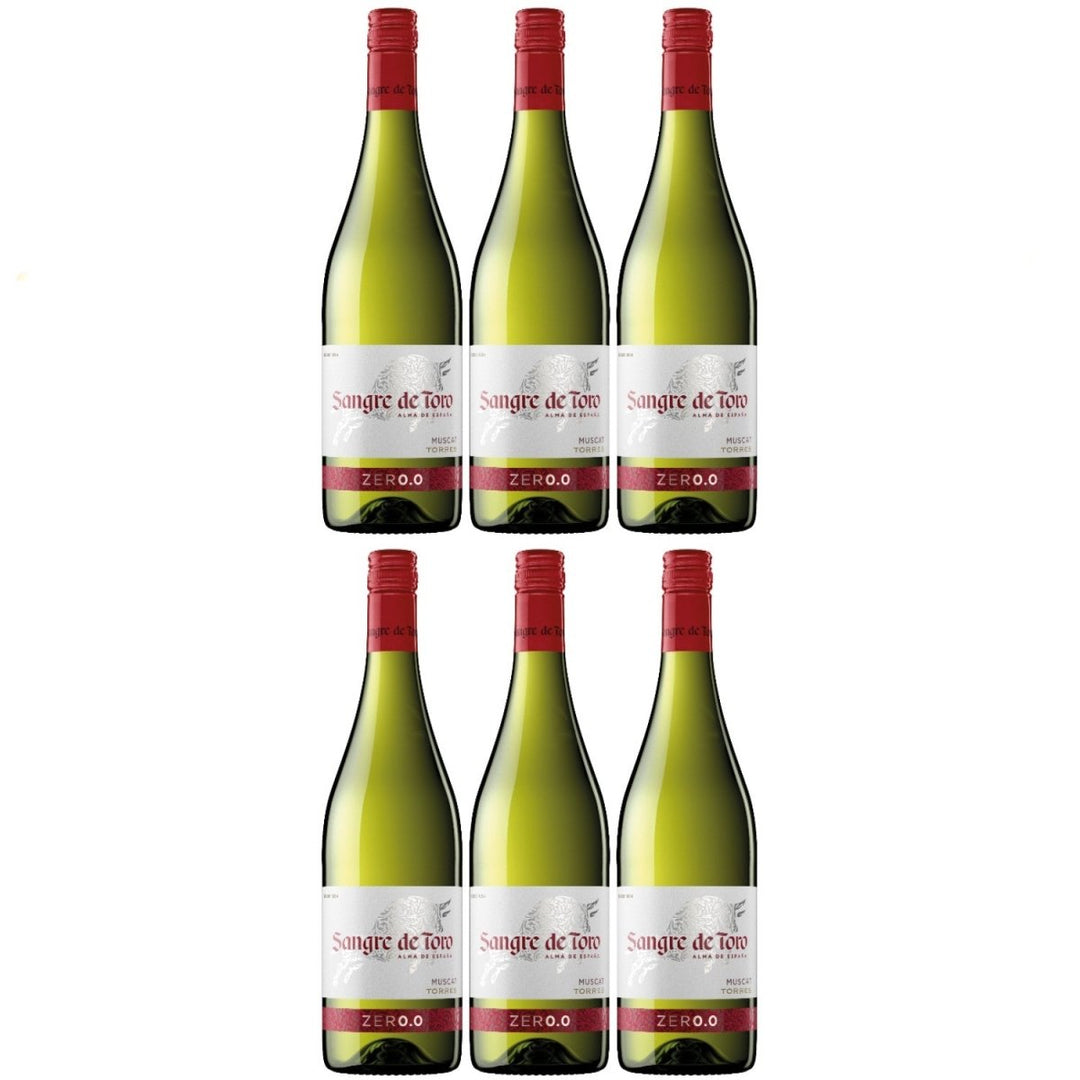 Miguel Torres Sangre de Toro Blanco 0.0 Weißwein alkoholfrei Wein trocken vegan Spanien (6 x 0,75l) - Versanel - 