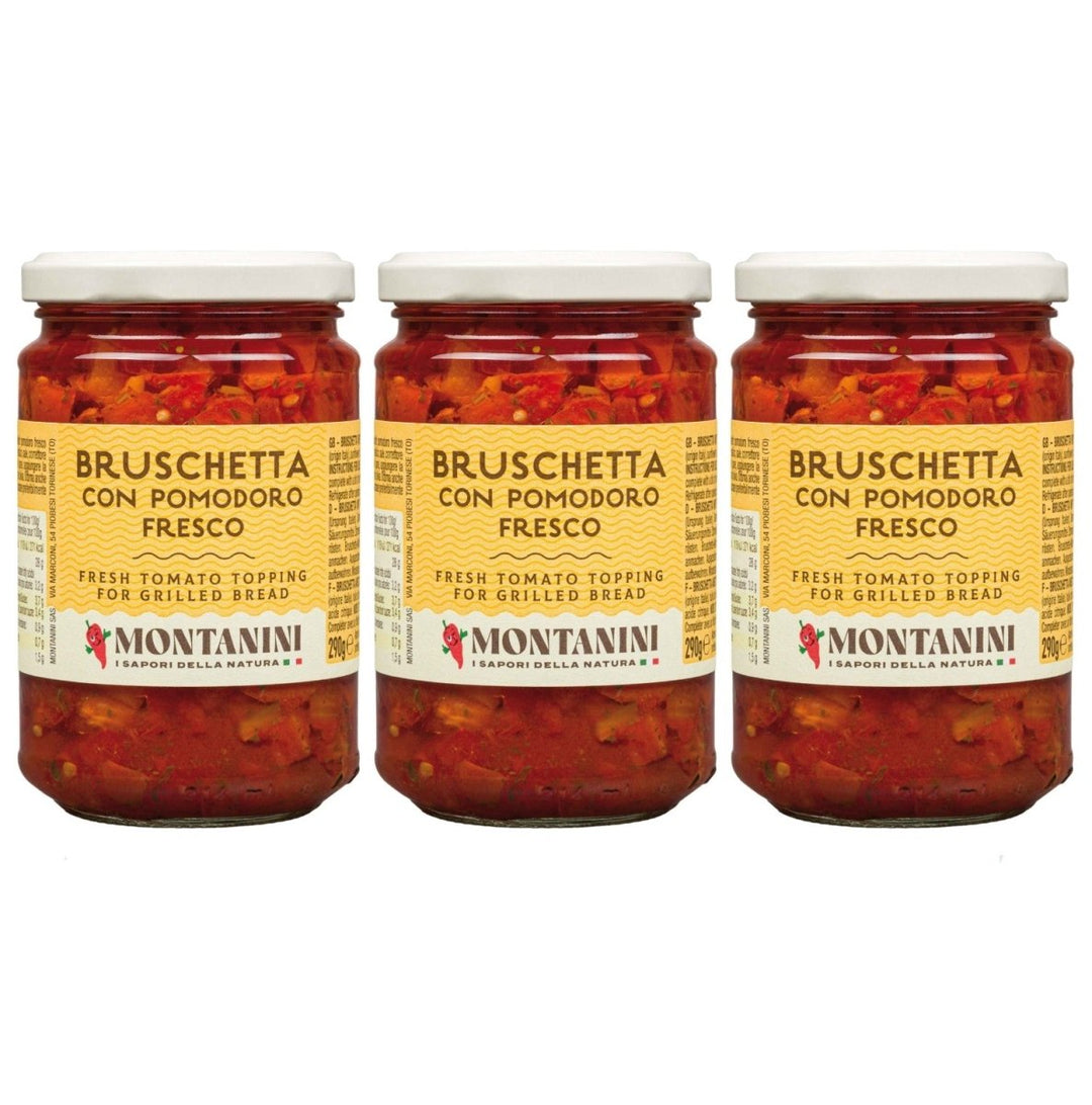Montanini Bruschetta mit frischen italienischen Tomaten Italien (3 x 290g) - Versanel - 