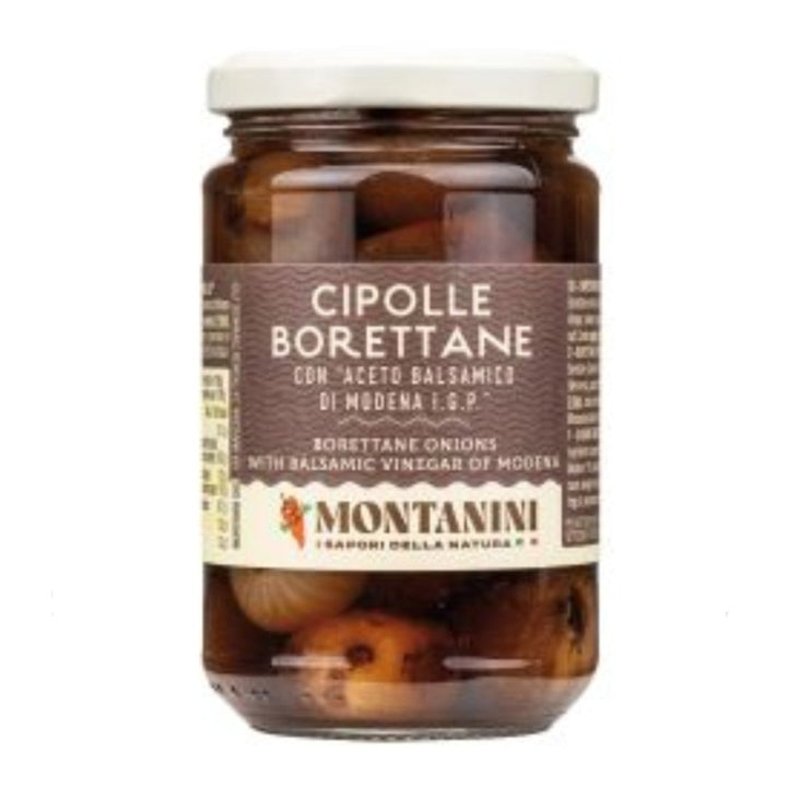 Montanini Cipolle Borettane Mini Zwiebeln in Balsamessig Italien (3 x 300g) - Versanel - 