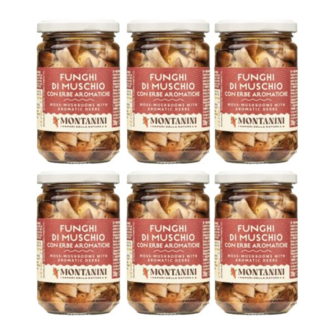 Montanini Moospilze mit Würzkräutern in Öl Italien (6 x 280g) - Versanel - 
