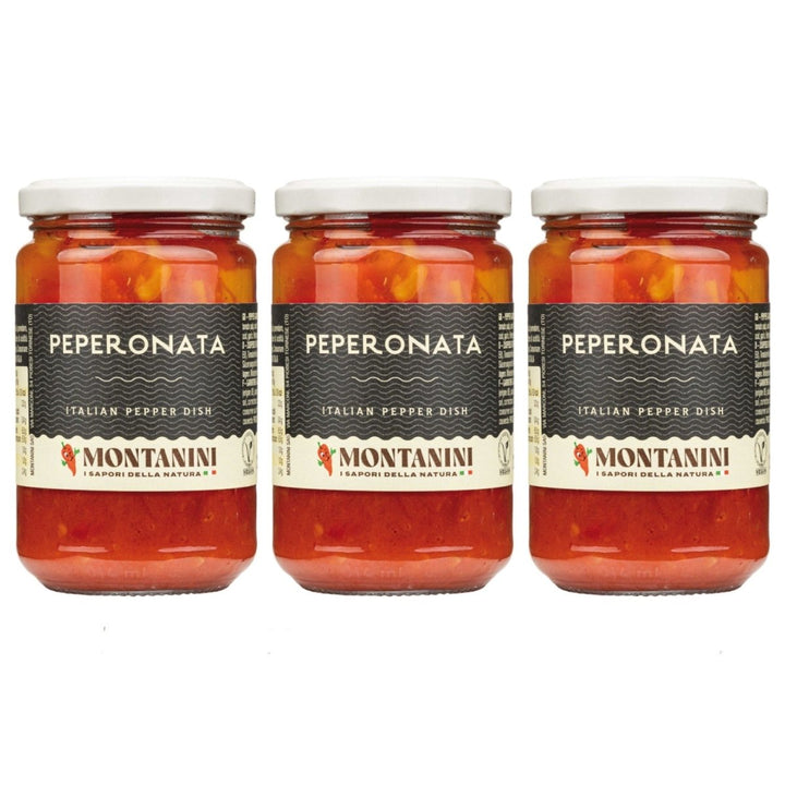 Montanini Peperonata geschmorte Paprika Italien (3 x 280g) - Versanel - 