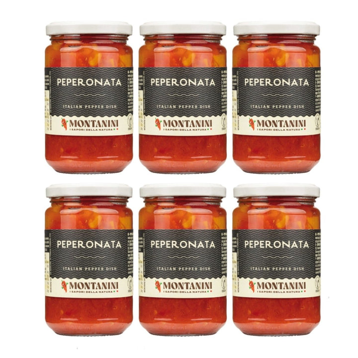 Montanini Peperonata geschmorte Paprika Italien (6 x 280g) - Versanel - 