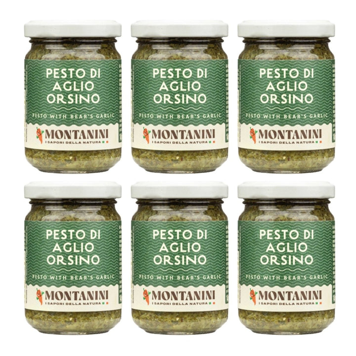 Montanini Pesto di Aglio Orsino Pesto mit Bärlauch Italien (6 x 140g) - Versanel - 