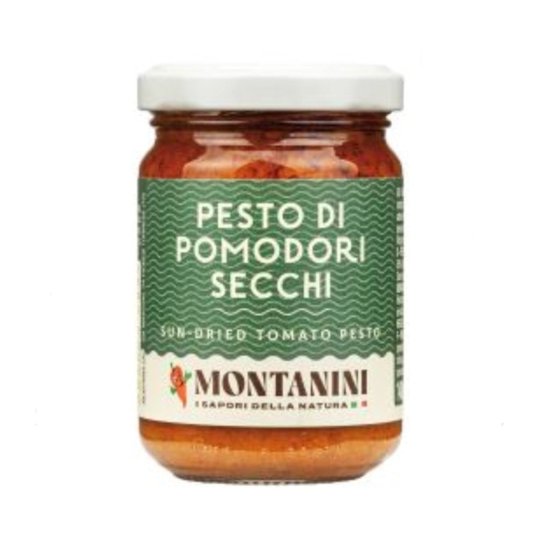 Montanini Pesto di Pomodori Secchi Pesto mit getrocknete Tomaten Italien (3 x 140g) - Versanel - 