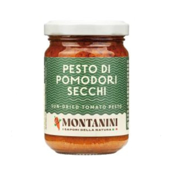 Montanini Pesto di Pomodori Secchi Pesto mit getrocknete Tomaten Italien (3 x 140g) - Versanel - 