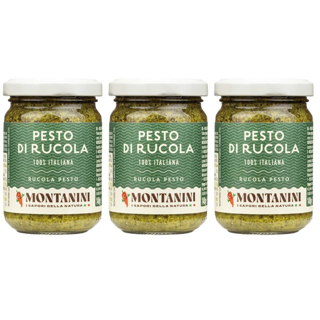 Montanini Pesto di Rucola Pesto mit Rucola Italien (3 x 140g) - Versanel - 