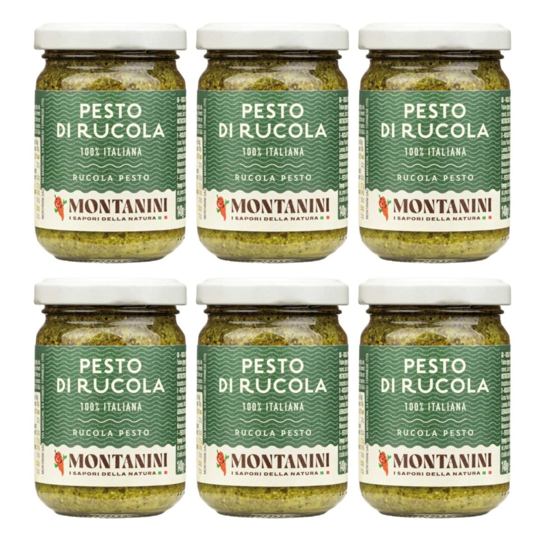 Montanini Pesto di Rucola Pesto mit Rucola Italien (6 x 140g) - Versanel - 
