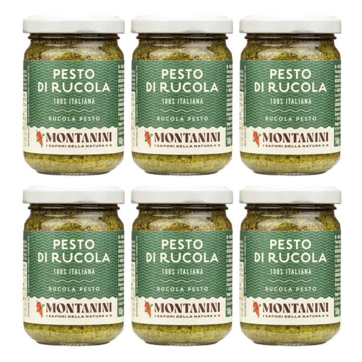 Montanini Pesto di Rucola Pesto mit Rucola Italien (6 x 140g) - Versanel - 