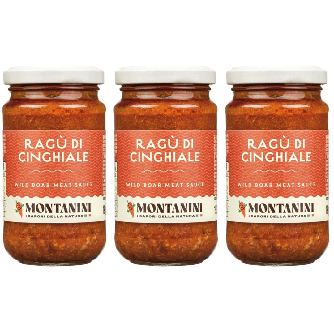 Montanini Ragu di Cinghiale Wildschwein Ragout Italien (3 x 190g) - Versanel - 