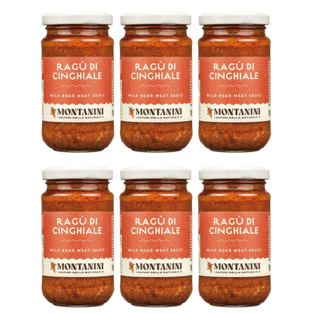 Montanini Ragu di Cinghiale Wildschwein Ragout Italien (6 x 190g) - Versanel - 