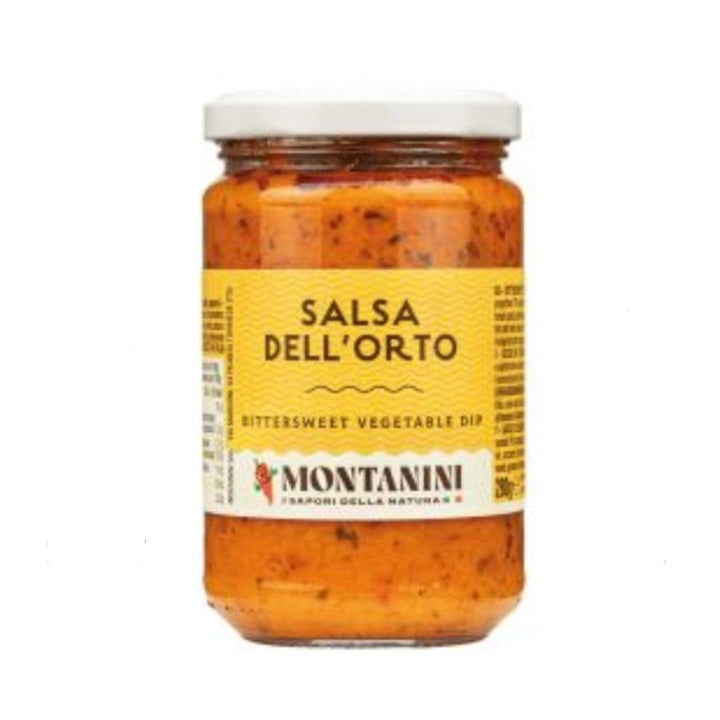 Montanini Salsa Dell'Orto Gemüse Dippsauce süß sauer Italien (3 x 280g) - Versanel - 