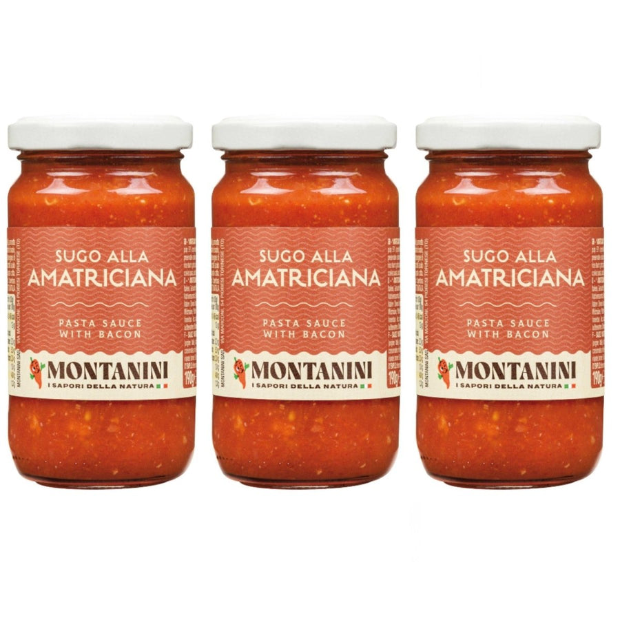Montanini Sugo alla Amatriciana Tomatensauce all'Amatriciana Italien (3 x 190g) - Versanel - 