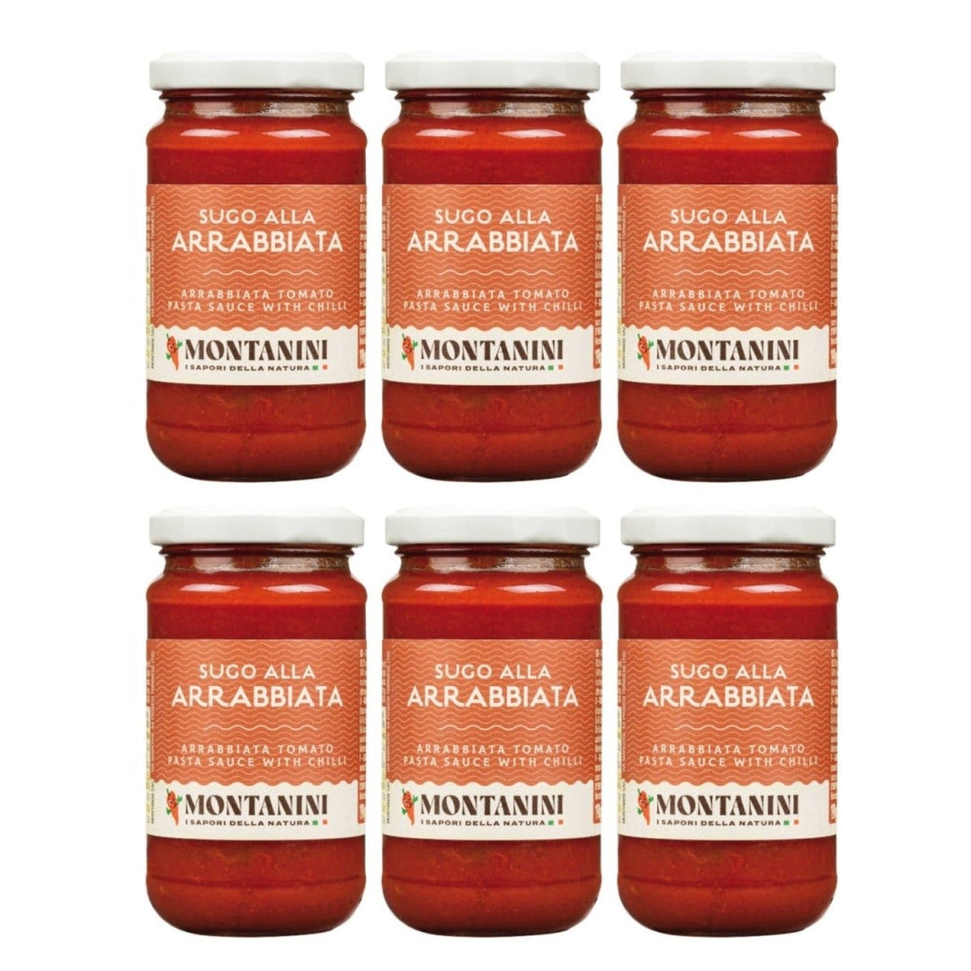 Montanini Sugo Alla Arrabbiata Tomatensauce pikant all'arrabbiata Italien (6 x 190g) - Versanel - 