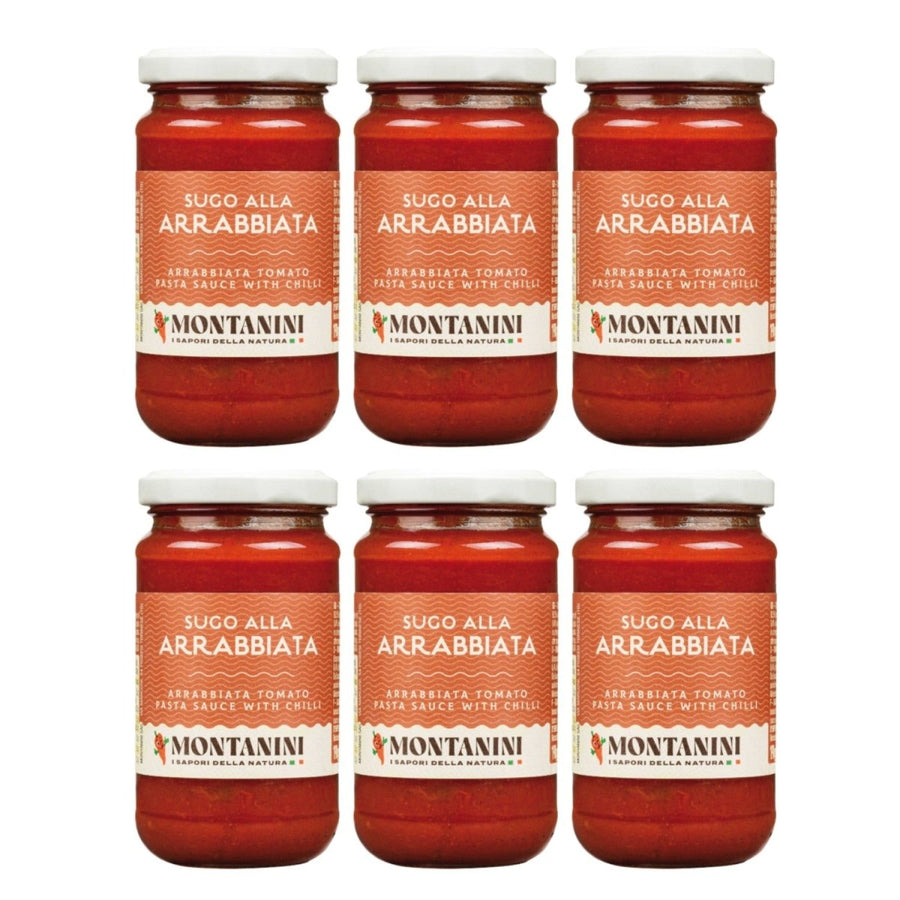 Montanini Sugo Alla Arrabbiata Tomatensauce pikant all'arrabbiata Italien (6 x 190g) - Versanel - 