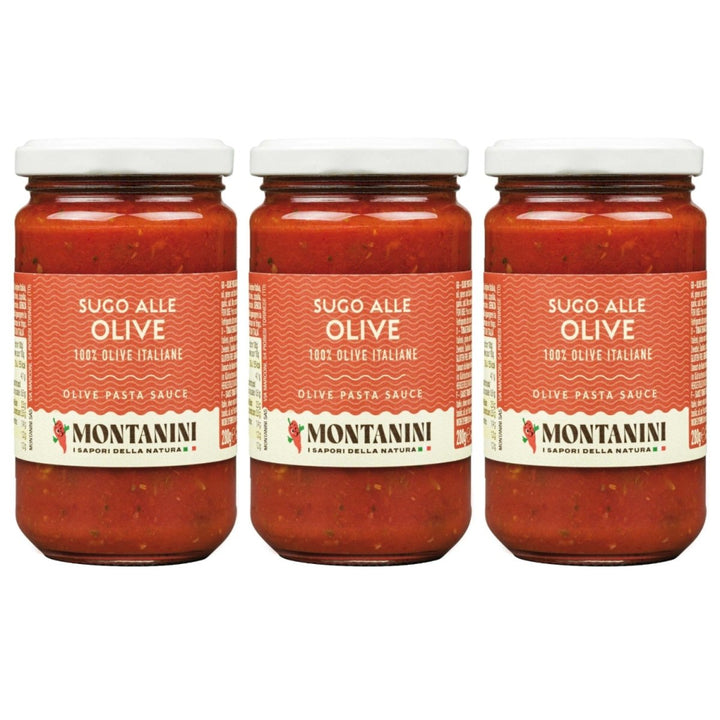 Montanini Sugo Alle Olive Tomatensauce mit Oliven Italien (3 x 280g) - Versanel - 