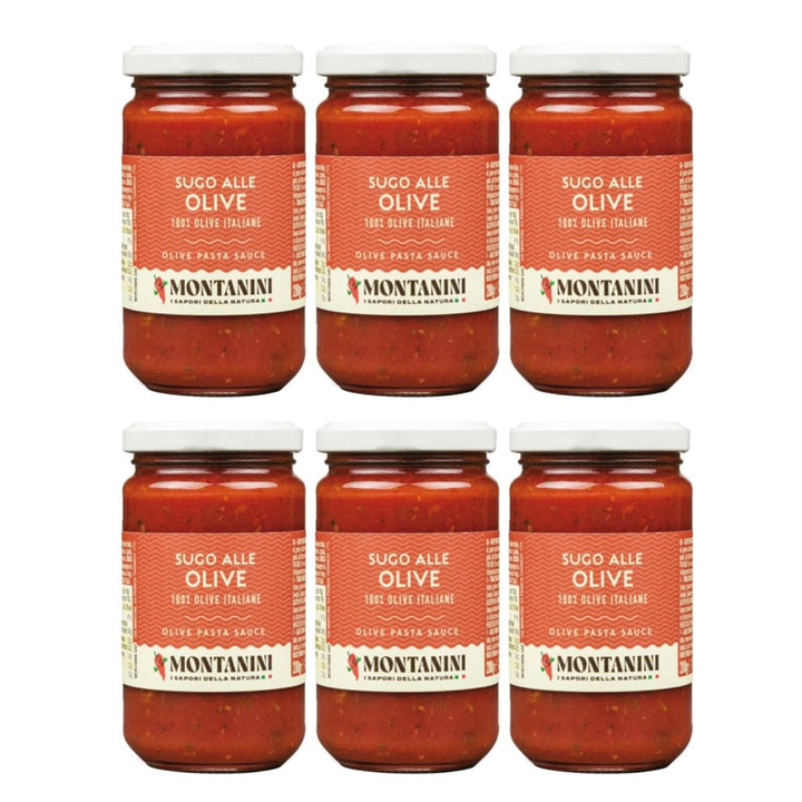 Montanini Sugo Alle Olive Tomatensauce mit Oliven Italien (6 x 280g) - Versanel - 