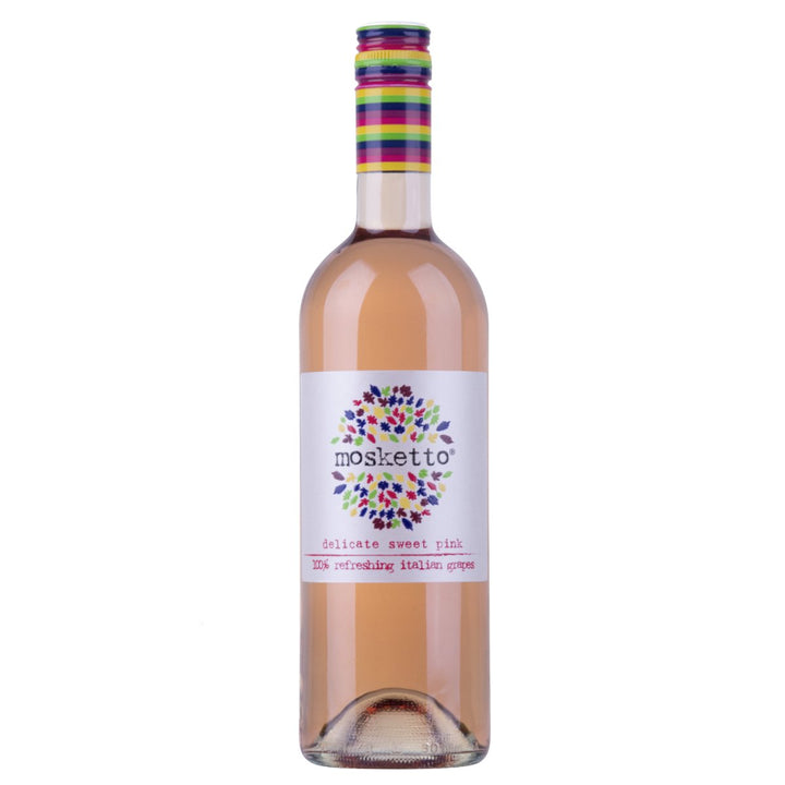 Mosketto Delicate sweet pink Roséwein Wein Süß Piemont Italien (12 x 0,75l) - Versanel - Wein