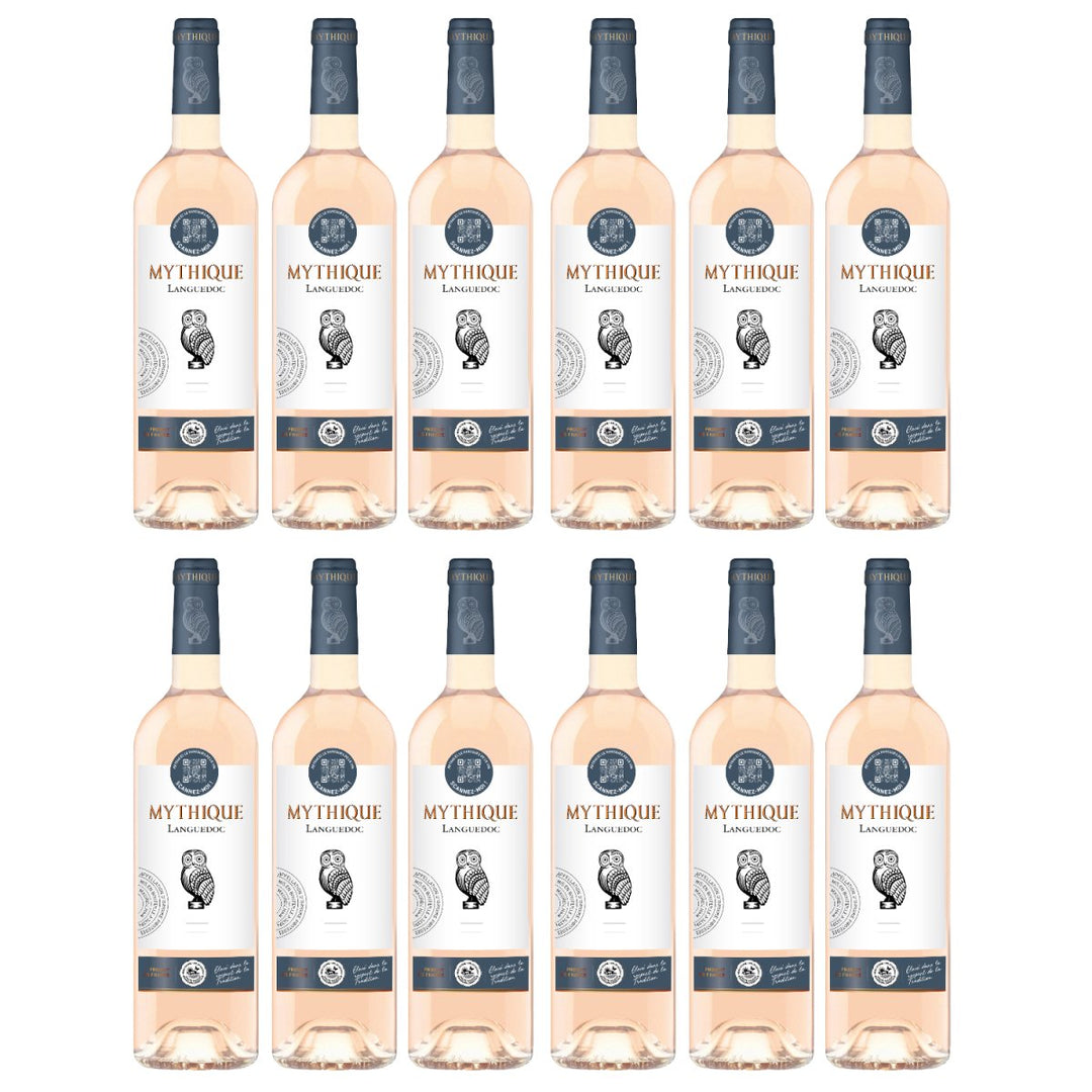 Mythique Languedoc Rosé Roséwein Wein Trocken Languedoc Frankreich (12 x 0,75l) - Versanel - Wein
