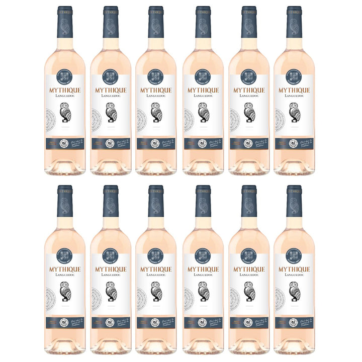 Mythique Languedoc Rosé Roséwein Wein Trocken Languedoc Frankreich (12 x 0,75l) - Versanel - Wein