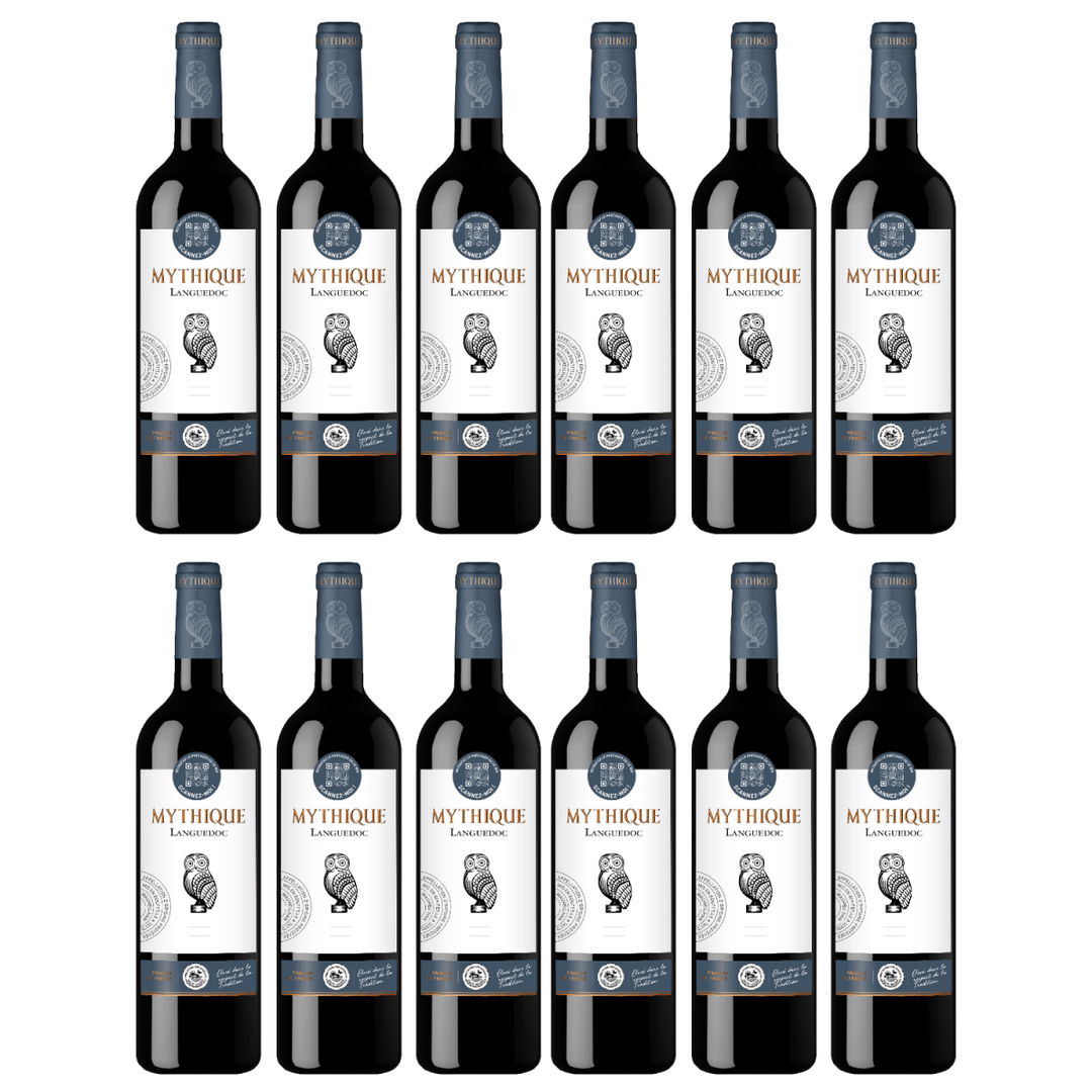 Mythique Languedoc Rouge Rotwein Wein Trocken Languedoc Frankreich (12 x 0,75l) - Versanel - Wein