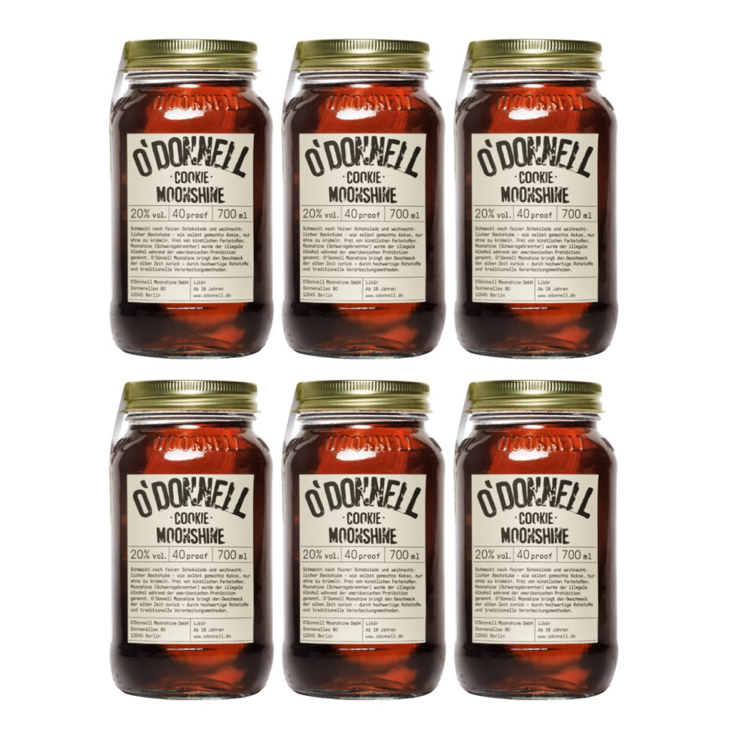 O'Donnell Moonshine Cookie Vegan Likör Deutschland (6 x 0,7l) - Versanel - Spirituose