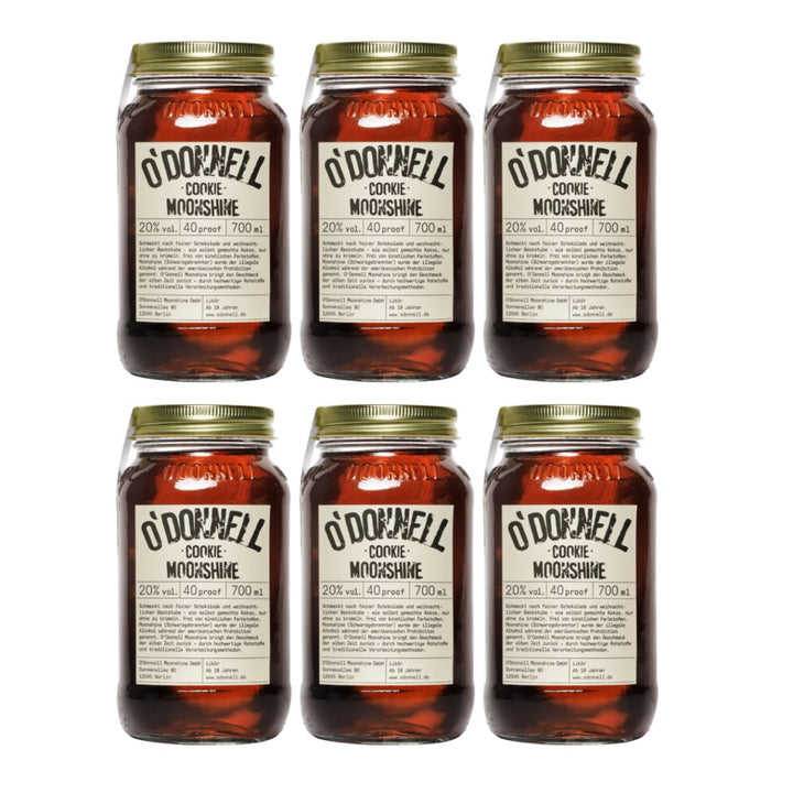 O'Donnell Moonshine Cookie Vegan Likör Deutschland (6 x 0,7l) - Versanel - Spirituose