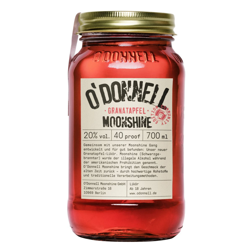 O'Donnell Moonshine Granatapfel Vegan Likör Deutschland (6 x 0,7l) - Versanel - Spirituose