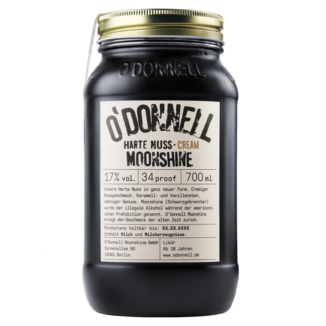 O'Donnell Moonshine Harte Nuss Cream Likör Deutschland (3 x 0,7l) - Versanel - Spirituose