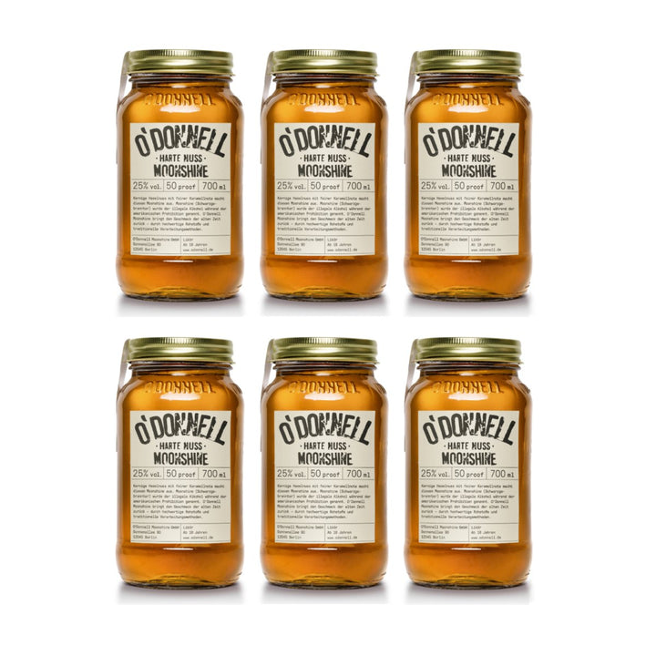 O'Donnell Moonshine Harte Nuss Vegan Likör Deutschland (6 x 0,7l) - Versanel - Spirituose