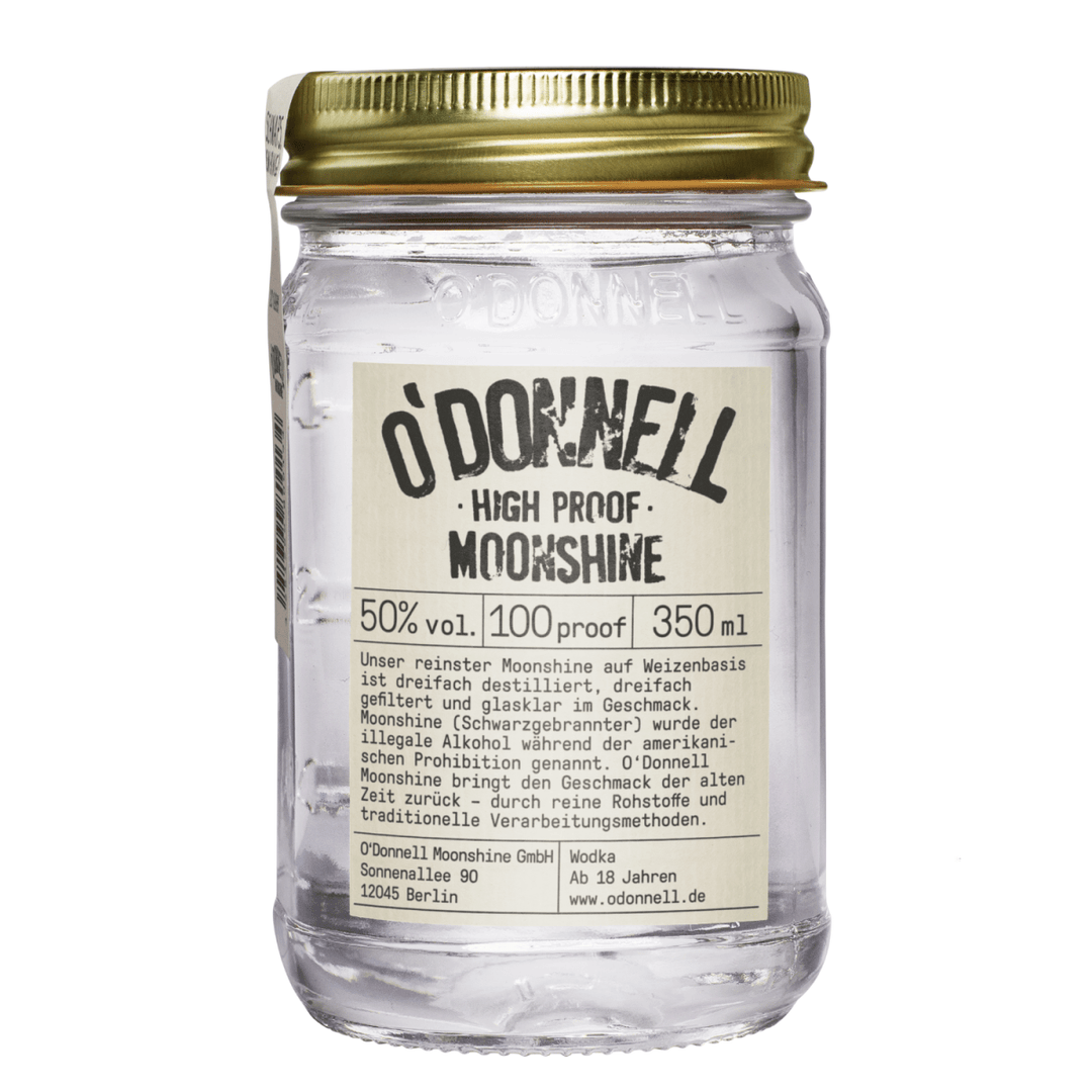 O'Donnell Moonshine High Proof Bio Vegan Likör Deutschland (3 x 0,35l) - Versanel - Spirituose