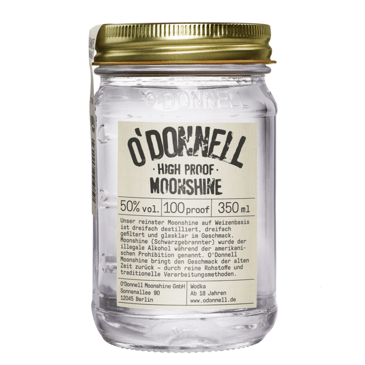 O'Donnell Moonshine High Proof Bio Vegan Likör Deutschland (3 x 0,35l) - Versanel - Spirituose