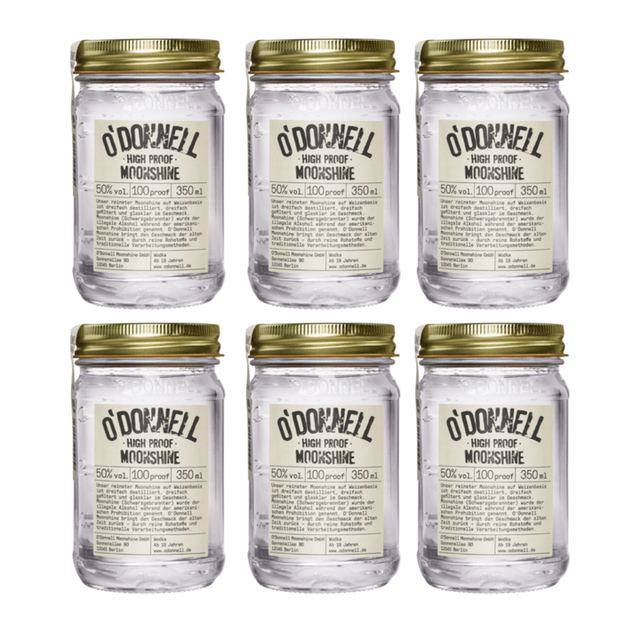 O'Donnell Moonshine High Proof Bio Vegan Likör Deutschland (6 x 0,35l) - Versanel - Spirituose