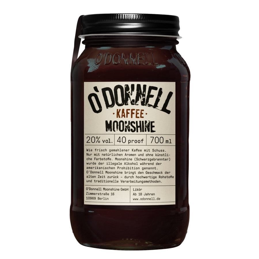 O'Donnell Moonshine Kaffee Vegan Likör Deutschland (1 x 0,7l) - Versanel - Spirituose