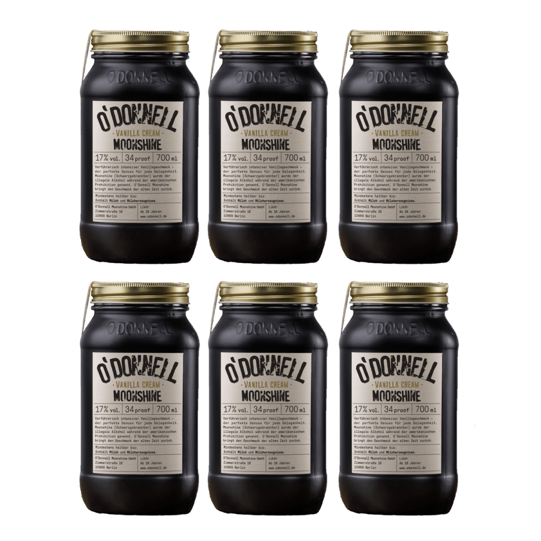 O'Donnell Moonshine Vanillla Cream Likör Deutschland (6 x 0,7l) - Versanel - Spirituose