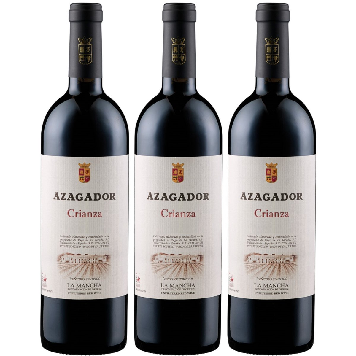 Pago de la Jaraba Azagador Crianza D.O. Rotwein Wein trocken Spanien (3 x 0.75l) - Versanel - Wein