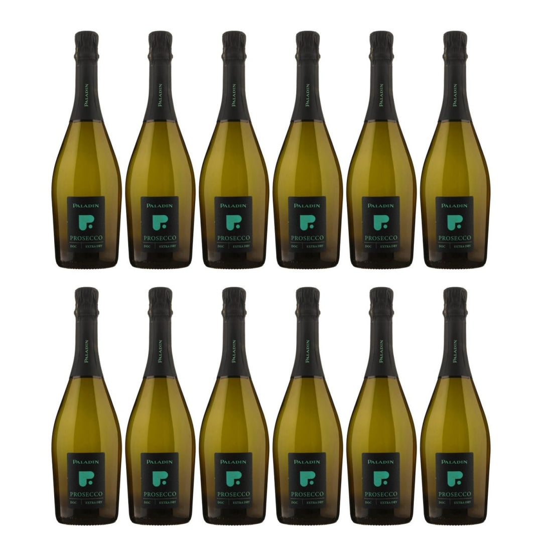 Paladin "P" Extra Dry Schaumwein Glera Chardonnay vegan Italien (12 x 0,75 l) - Versanel -