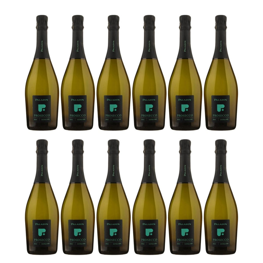 Paladin "P" Extra Dry Schaumwein Glera Chardonnay vegan Italien (12 x 0,75 l) - Versanel -