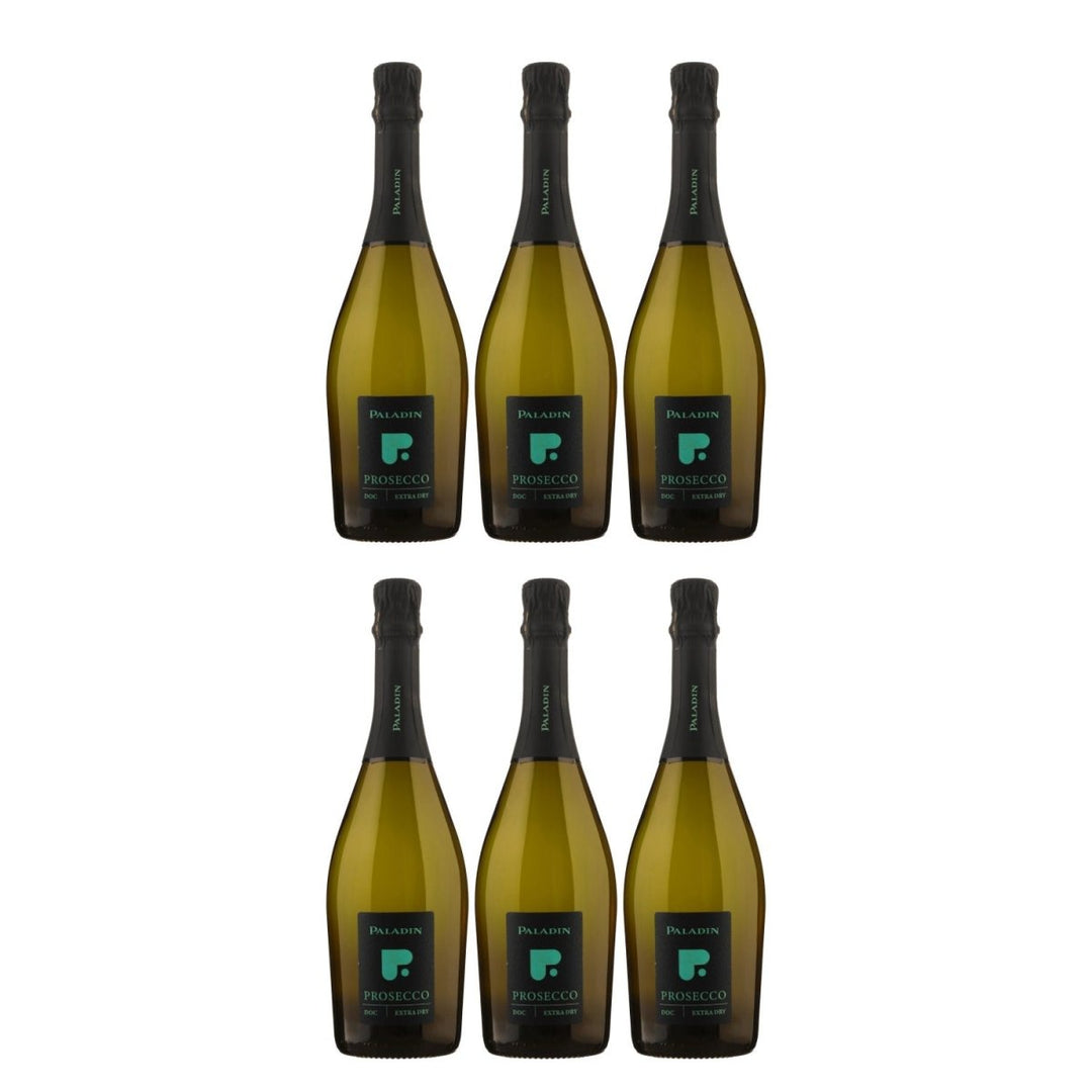 Paladin "P" Extra Dry Schaumwein Glera Chardonnay vegan Italien (6 x 0,75 l) - Versanel -
