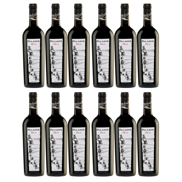 Paladin Paladin Rosso Halbtrocken Rotwein Vegan Italien (12 x 0,75 l) - Versanel - 