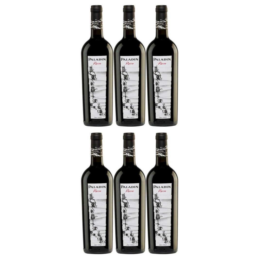 Paladin Paladin Rosso Halbtrocken Rotwein Vegan Italien (6 x 0,75 l) - Versanel - 